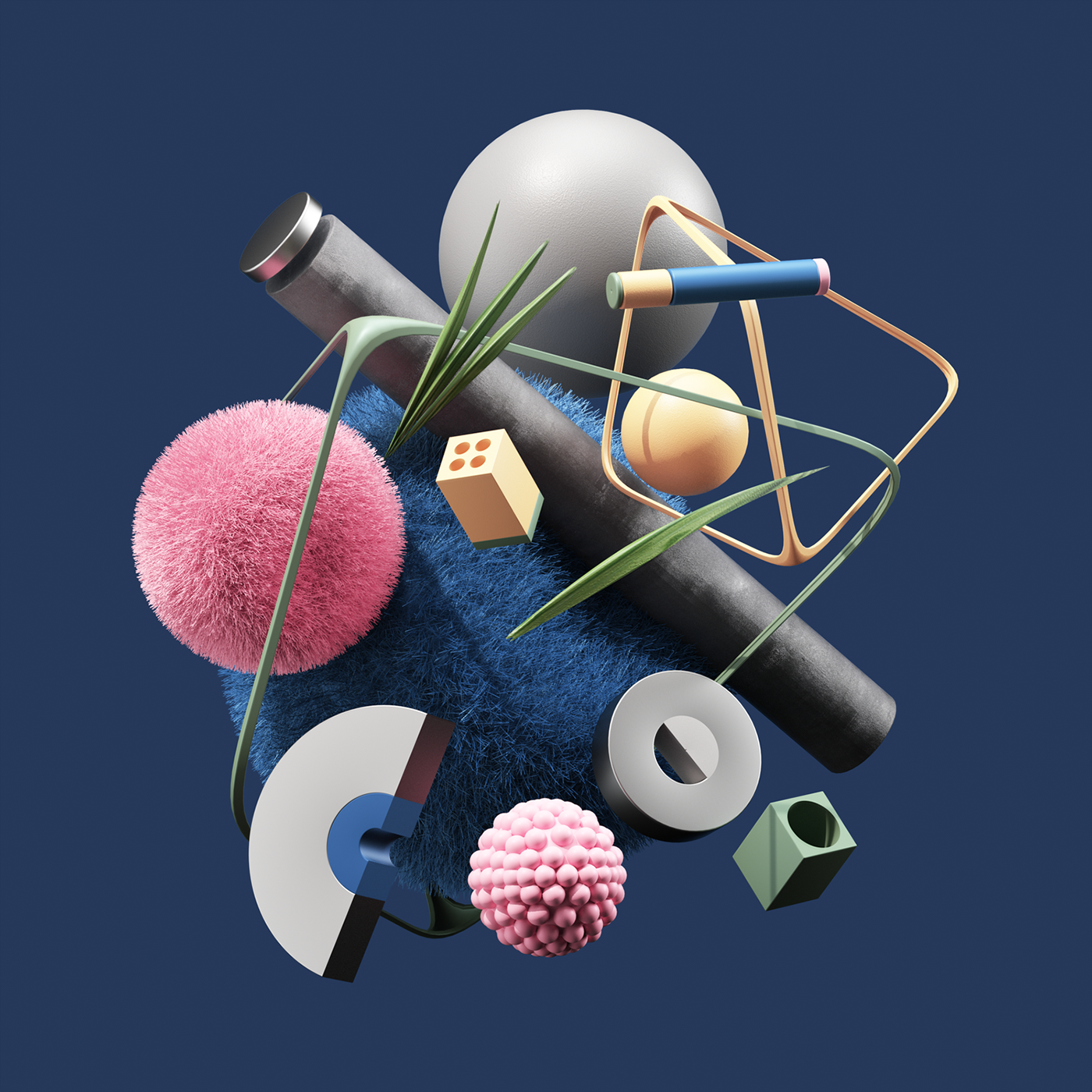 Conceptual vision，c4d，Display design，