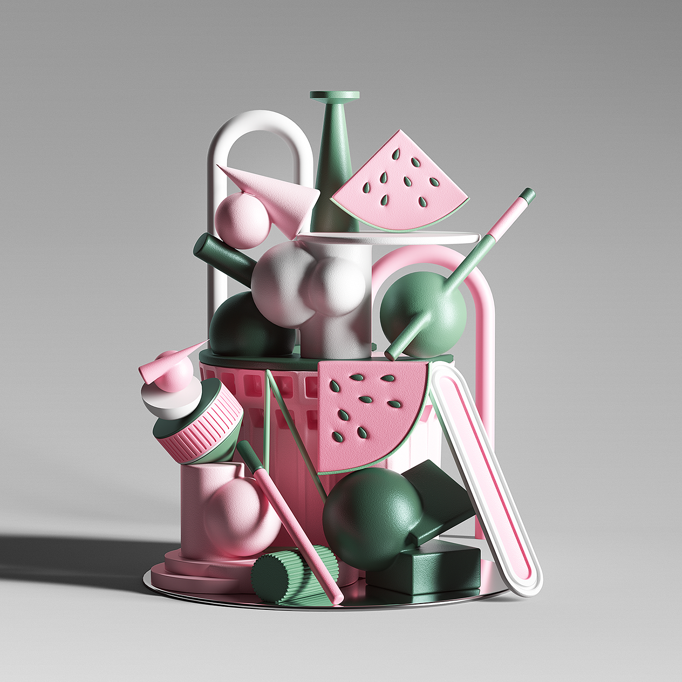 Conceptual vision，c4d，Display design，