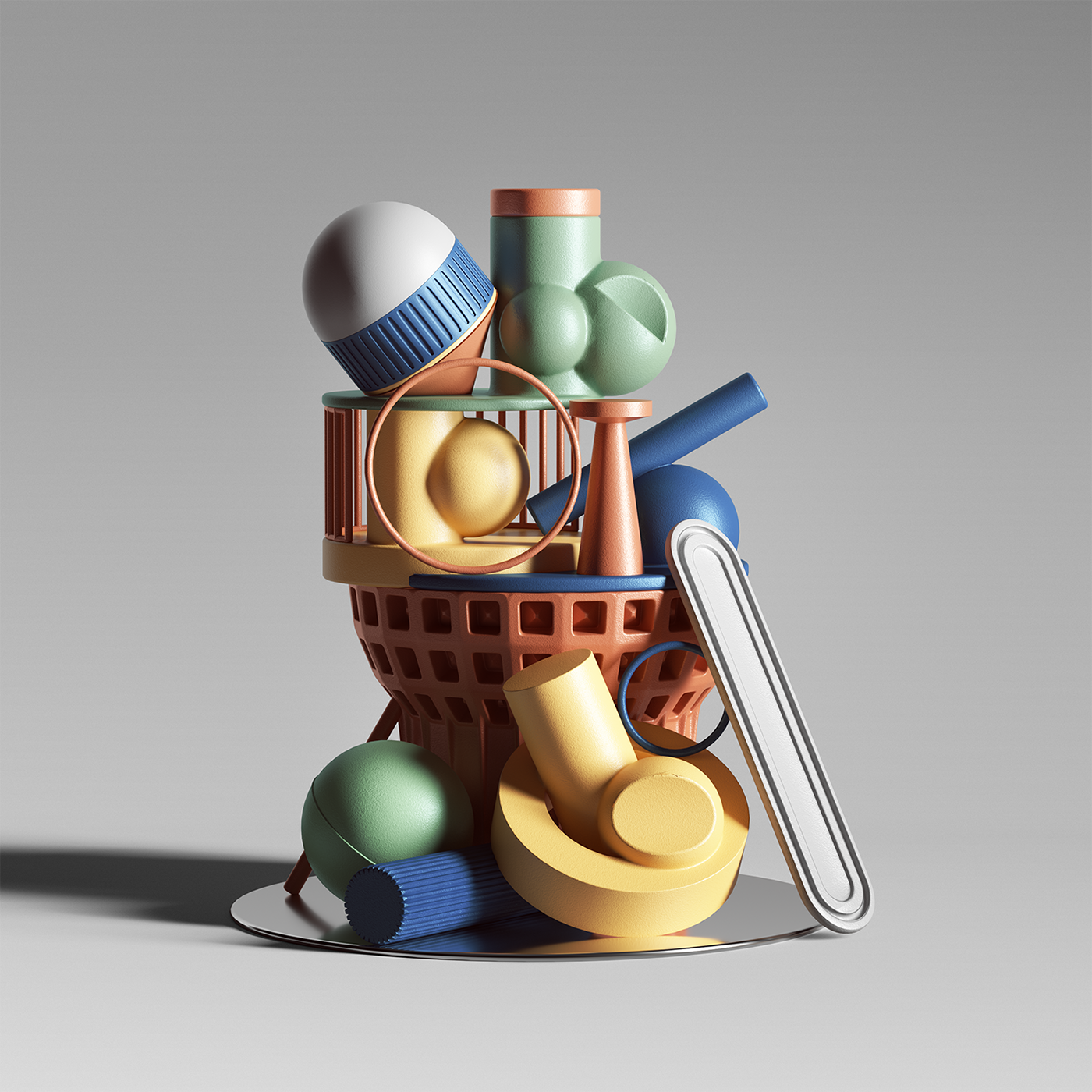 Conceptual vision，c4d，Display design，