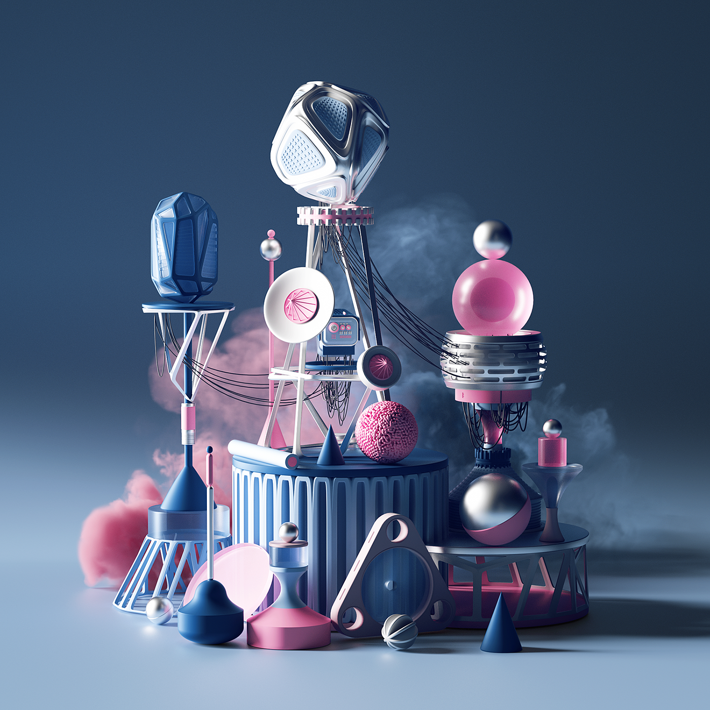 Conceptual vision，c4d，Display design，