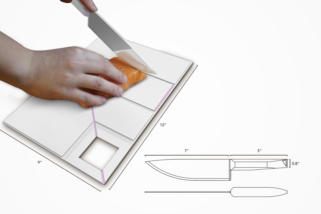 product design，industrial design，RED DOT，concept，fold，chopping block，