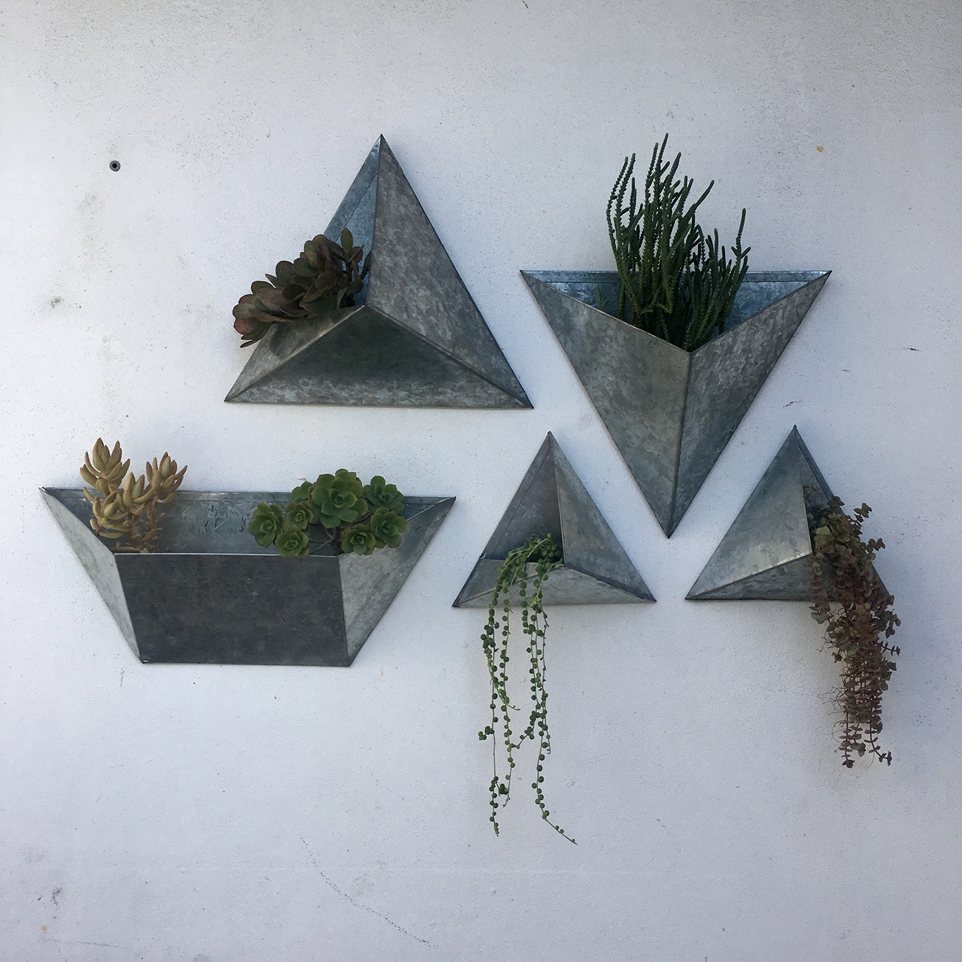 Flowerpot，Zinc plate，Galvanized sheet，Macetas，Hanging type，