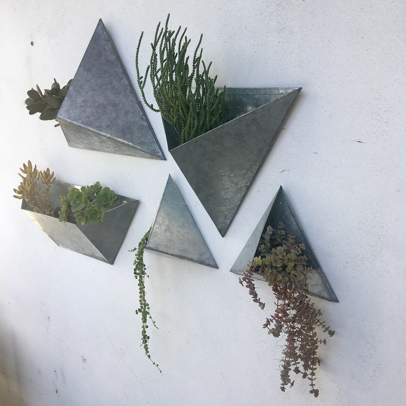 Flowerpot，Zinc plate，Galvanized sheet，Macetas，Hanging type，