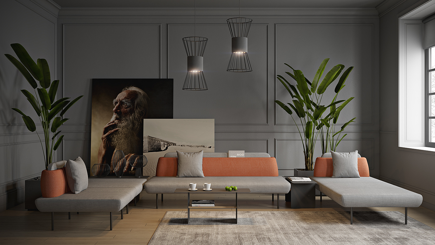 Home Furnishing，sail，sofa，combination，sketch，