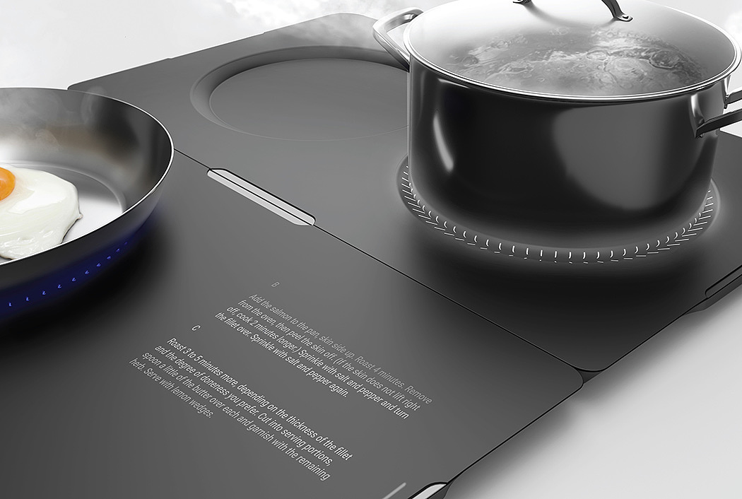 product design，industrial design，black，intelligence，Recipes，Cooker，