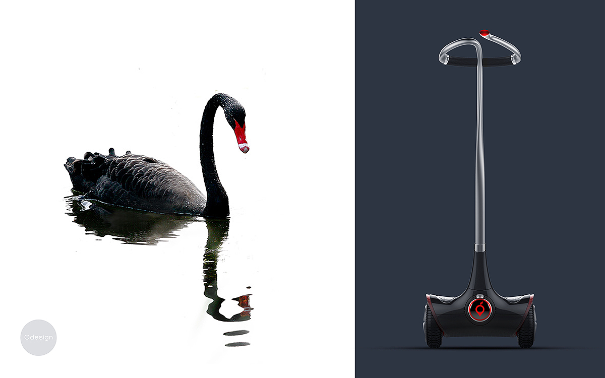 swan，天鹅，滑板车，代步工具，城市环保，