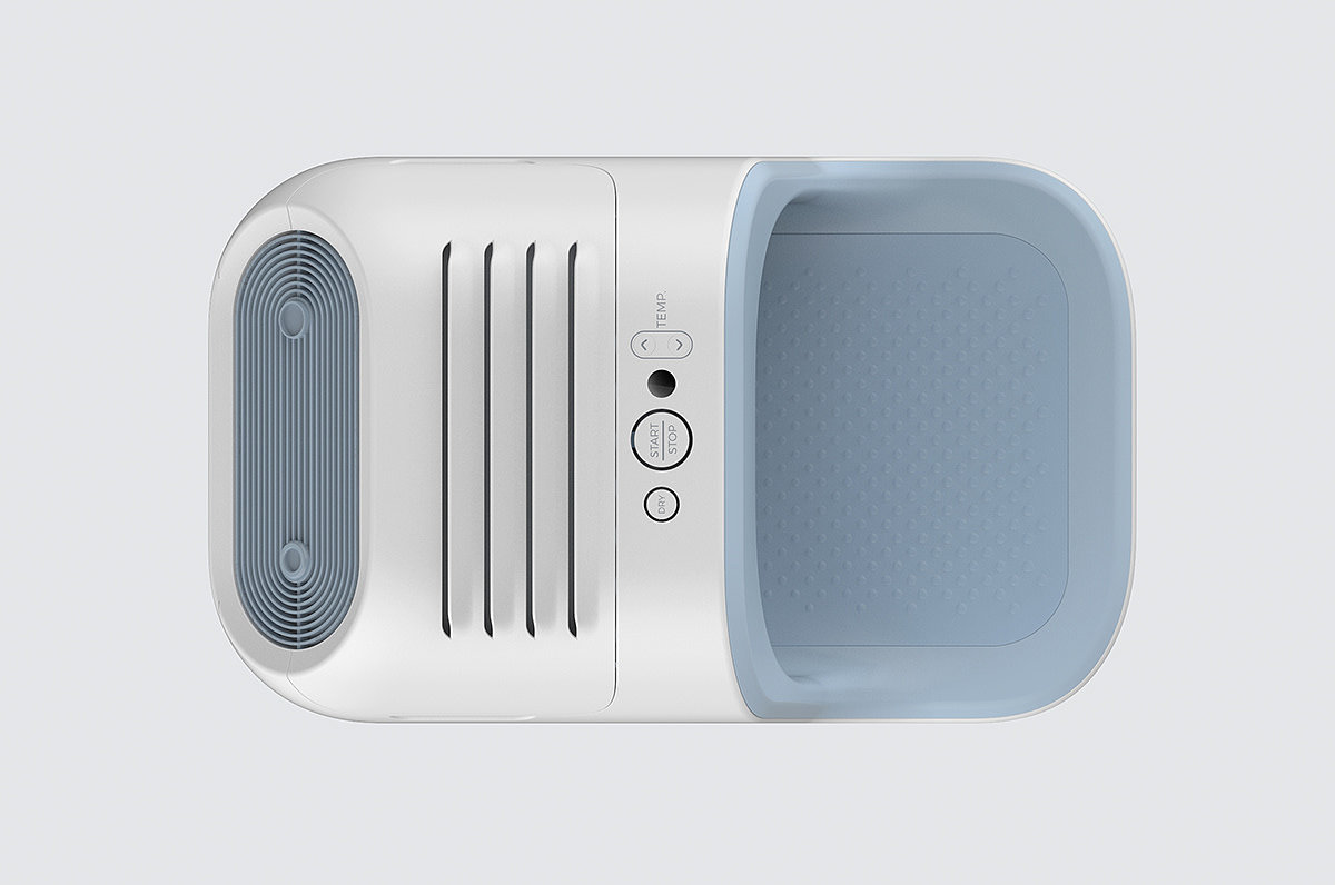 2018 red dot award，FEET PAL，Foot bath，product design，industrial design，