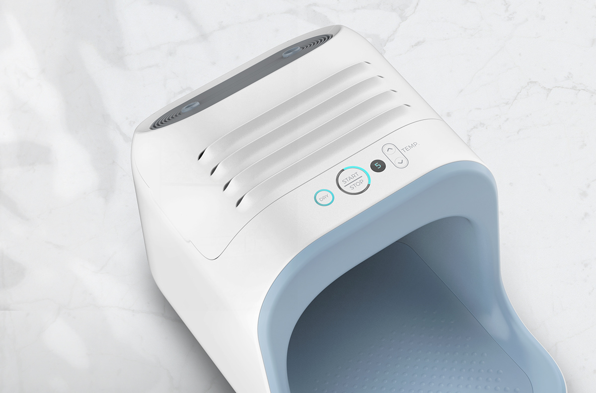 2018 red dot award，FEET PAL，Foot bath，product design，industrial design，