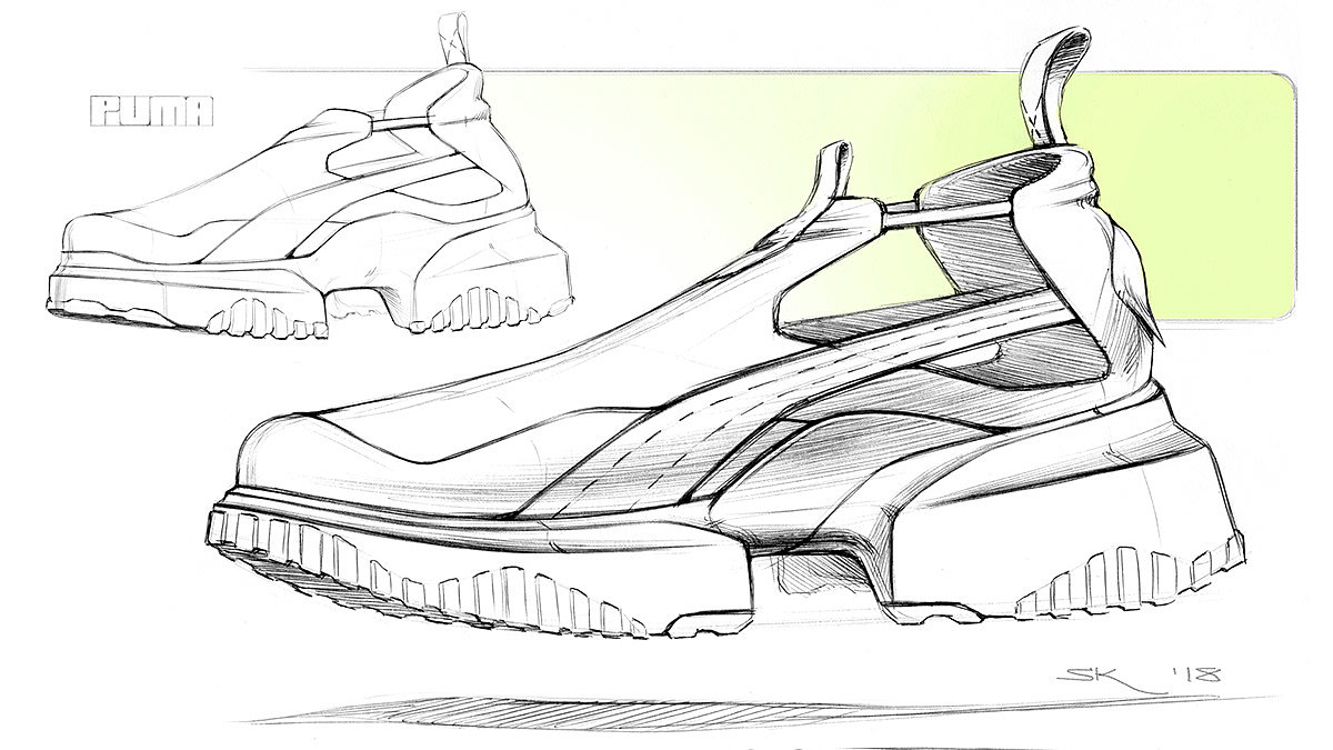 shoes，Hand drawn，product design，industrial design，