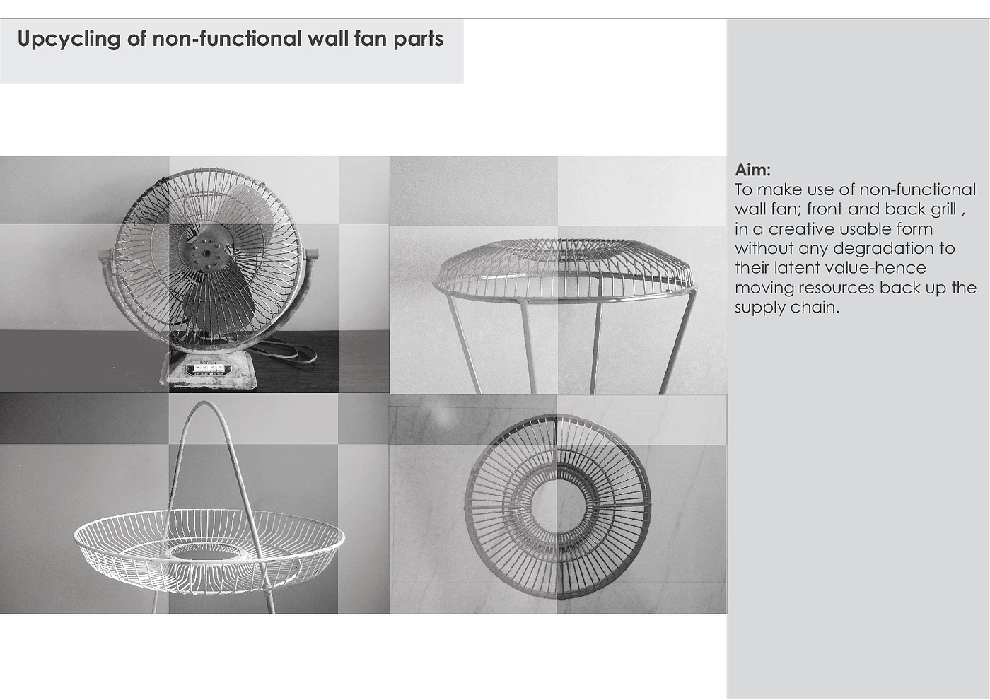 product design，recycling，Old fan，