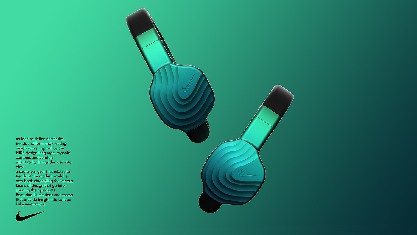 nike，Earphone design，product design，