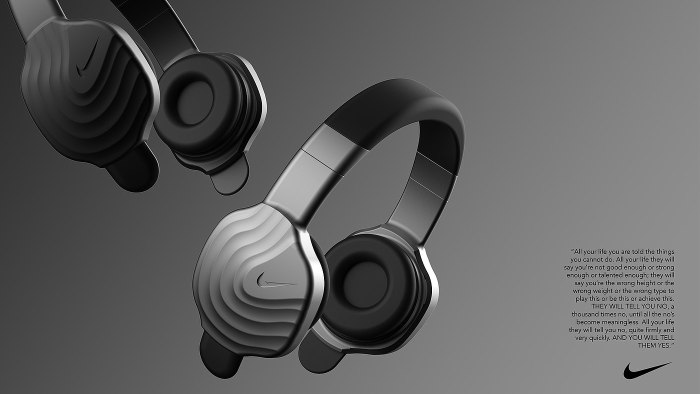 nike，Earphone design，product design，