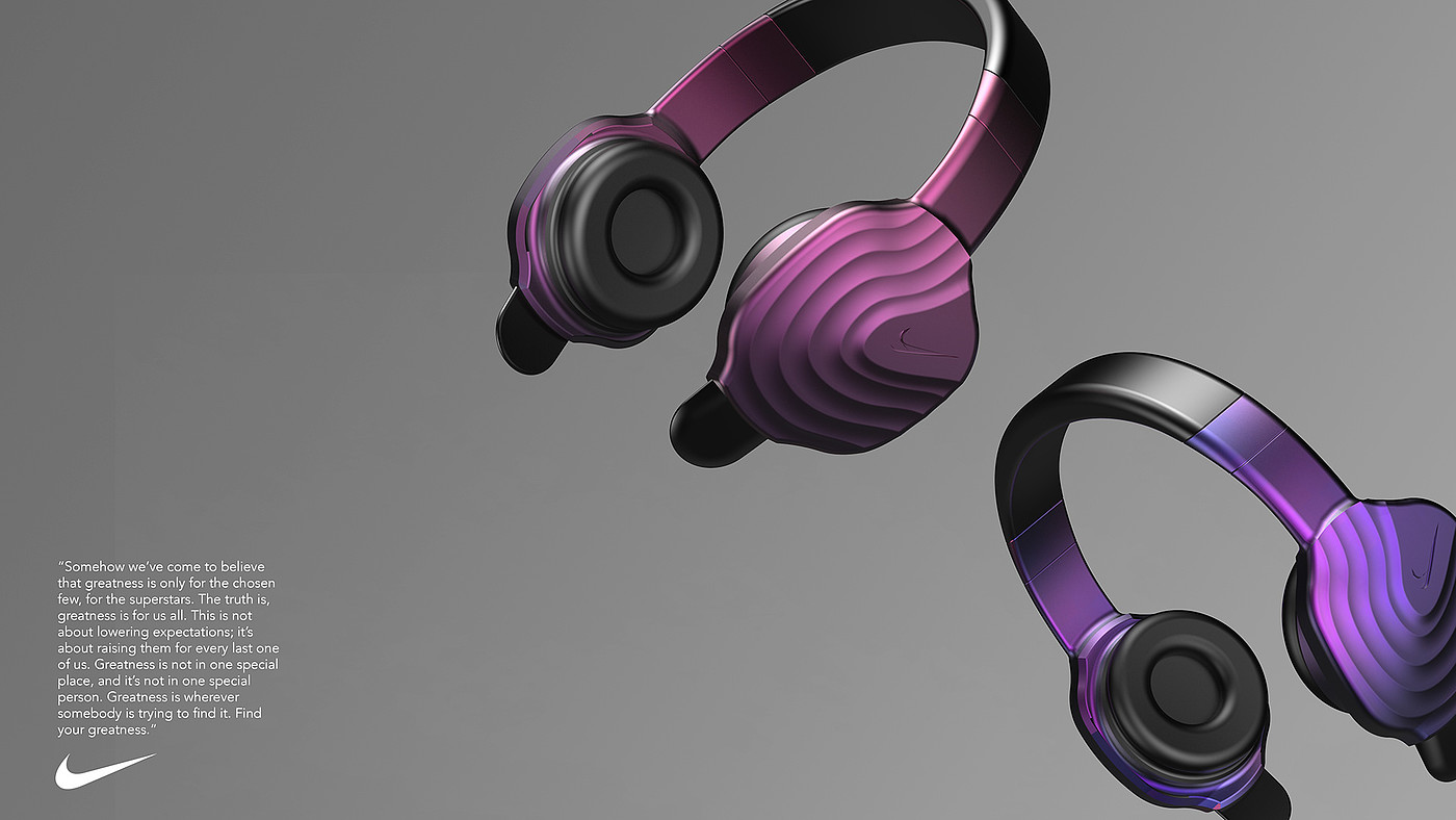 nike，Earphone design，product design，