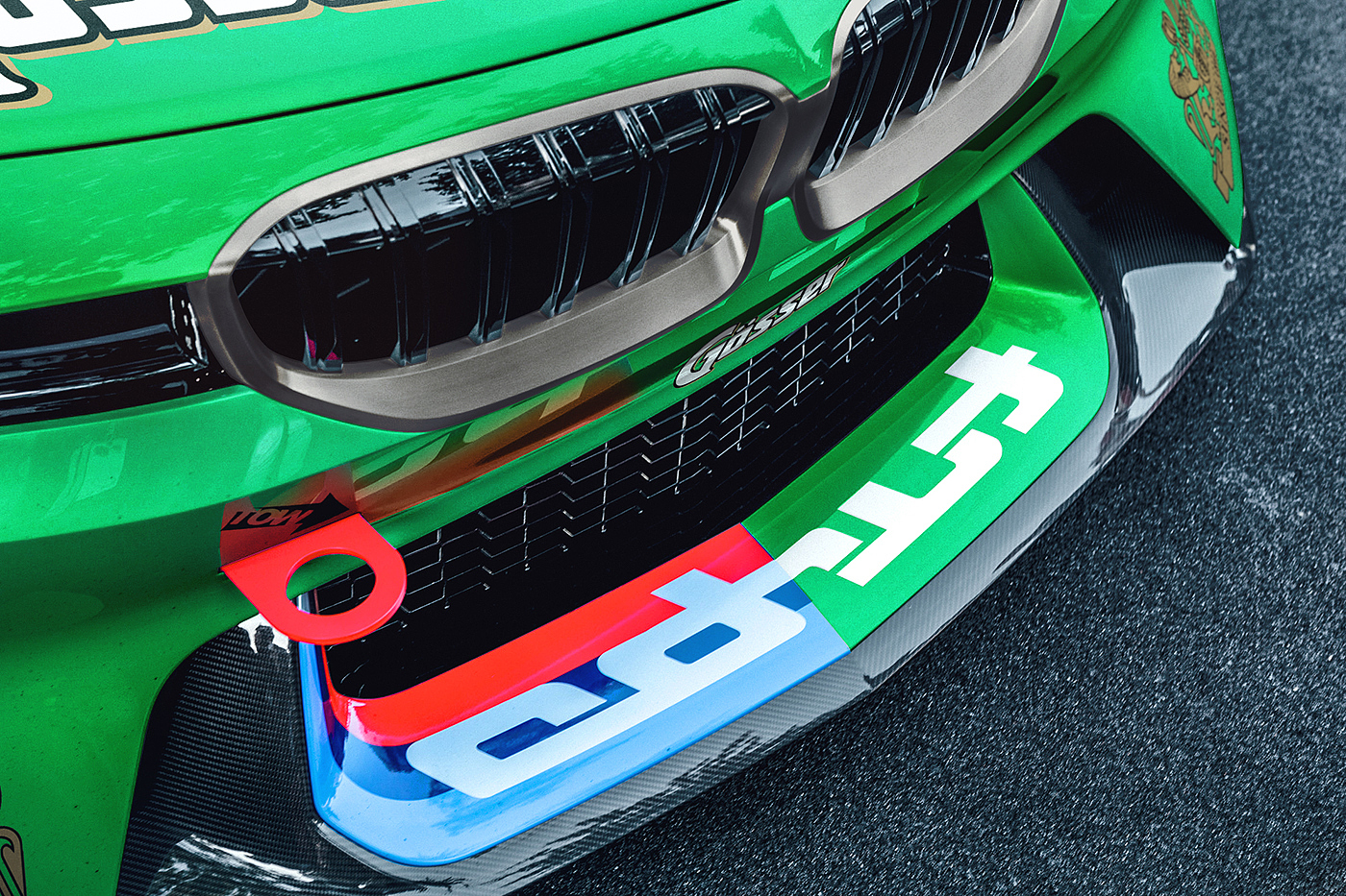 bmw，Little Frog，BMW，Turbo，green，illustration，