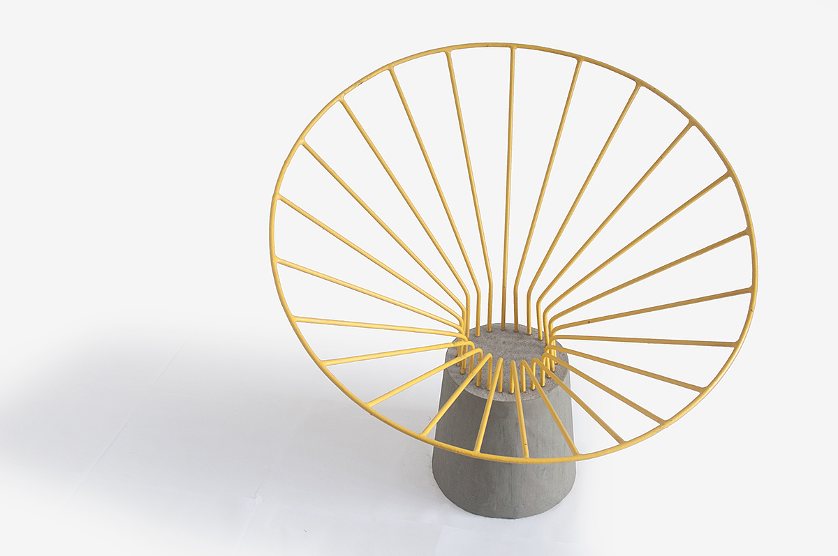 chair，bionics，esthetics，steel products，concrete，Ergonomics，industrial design，product design，