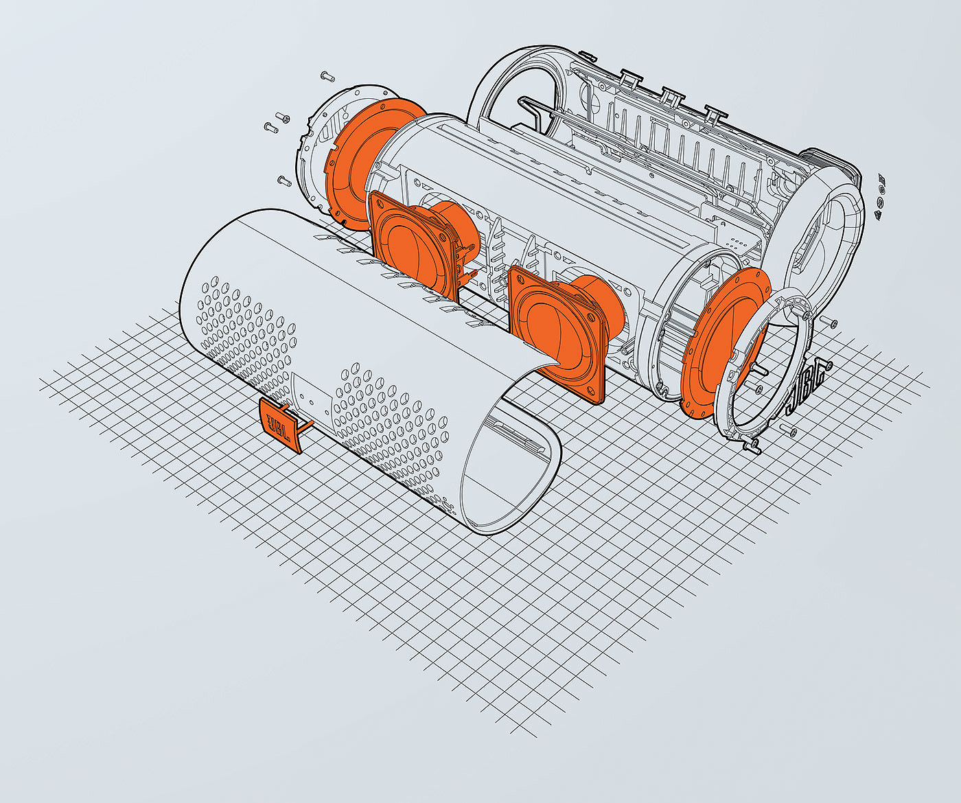 Digital art，product design，industrial design，jbl，Portable，sound，