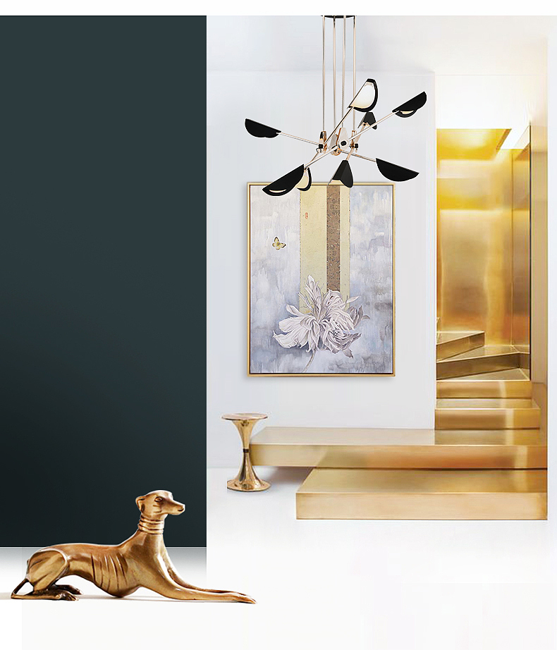 Light luxury，French，Postmodern，a chandelier，