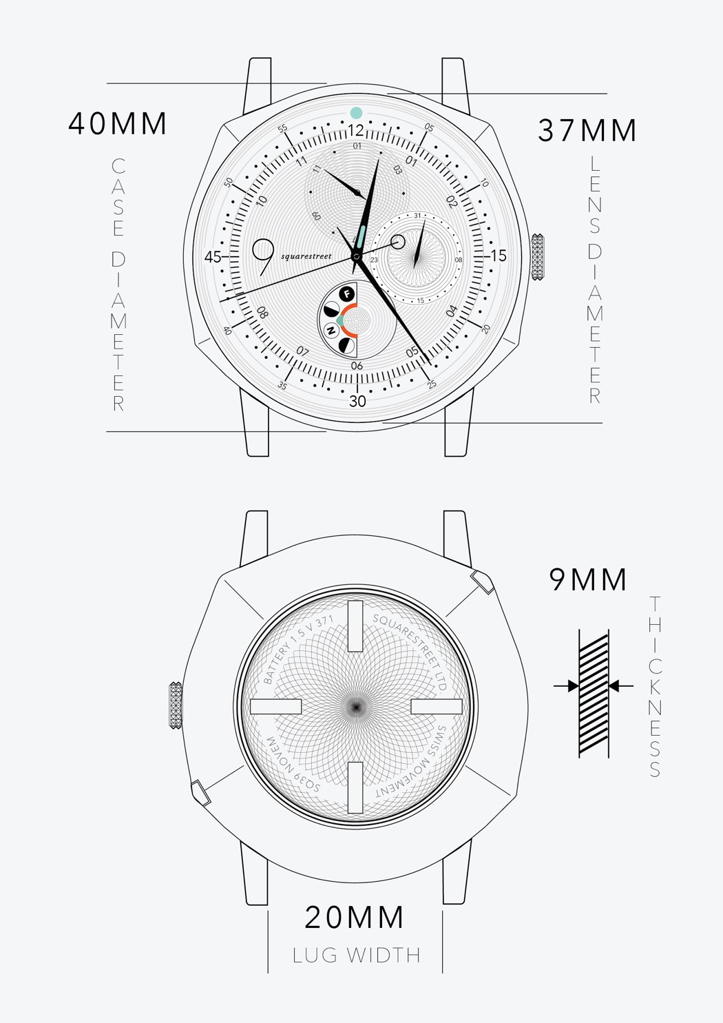 product design，industrial design，individualization，classic，waterproof，Wrist watch，surface，
