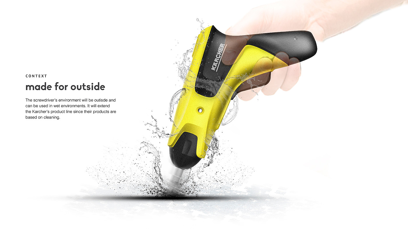 Product modeling，industrial design，Electric screwdriver，kärcher，