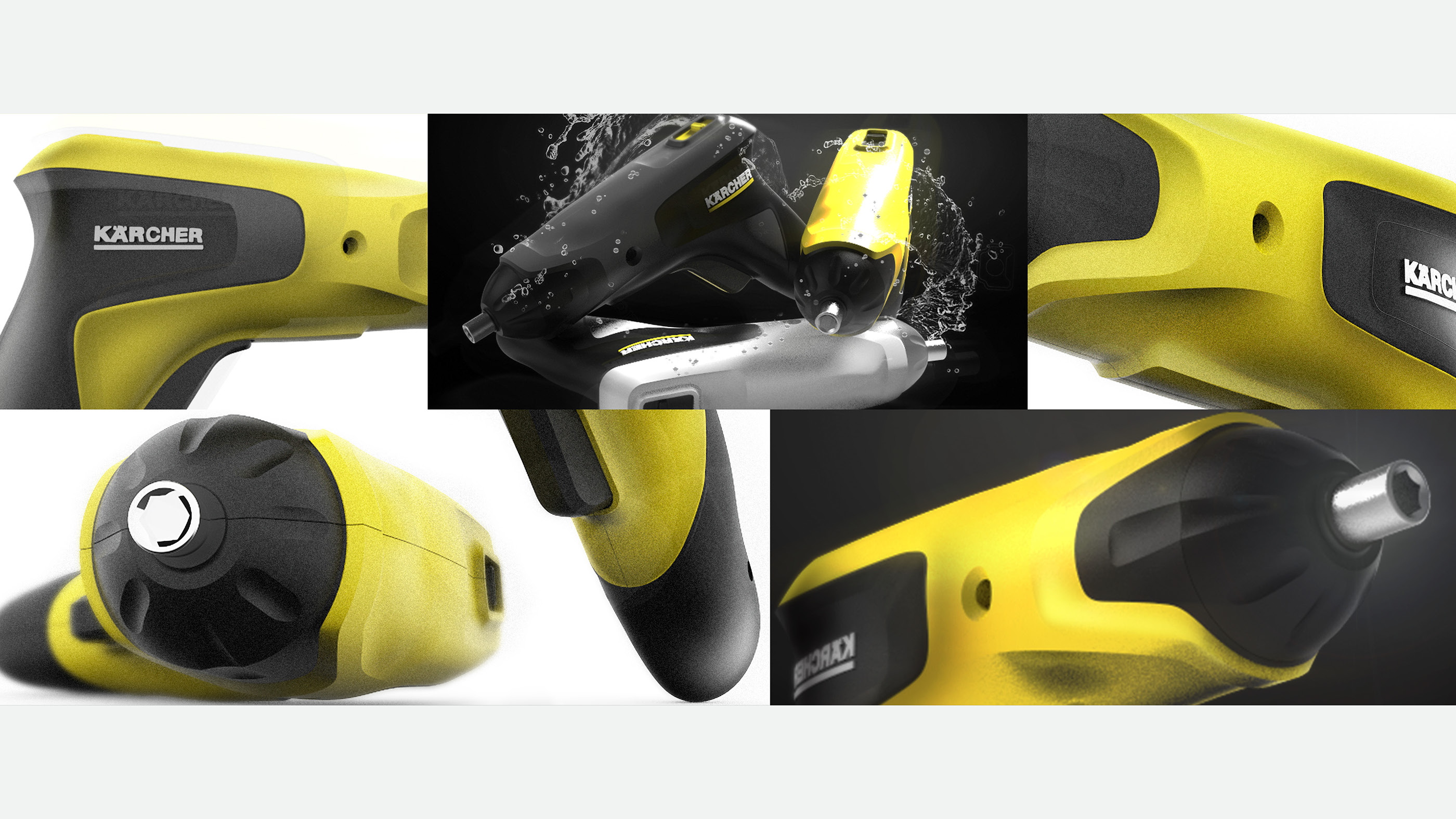 Product modeling，industrial design，Electric screwdriver，kärcher，