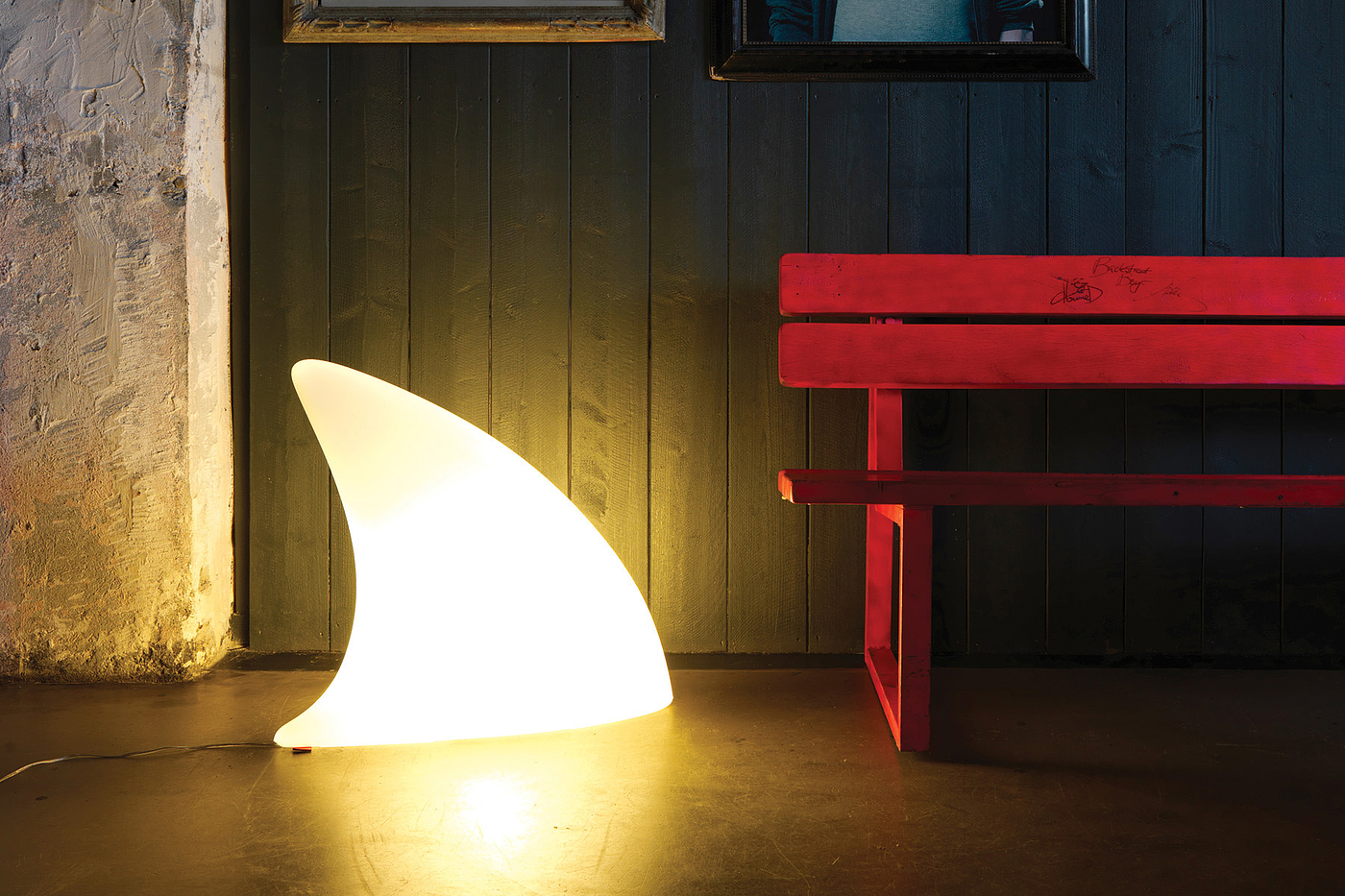 SHARK LAMP，灯具设计，白色，