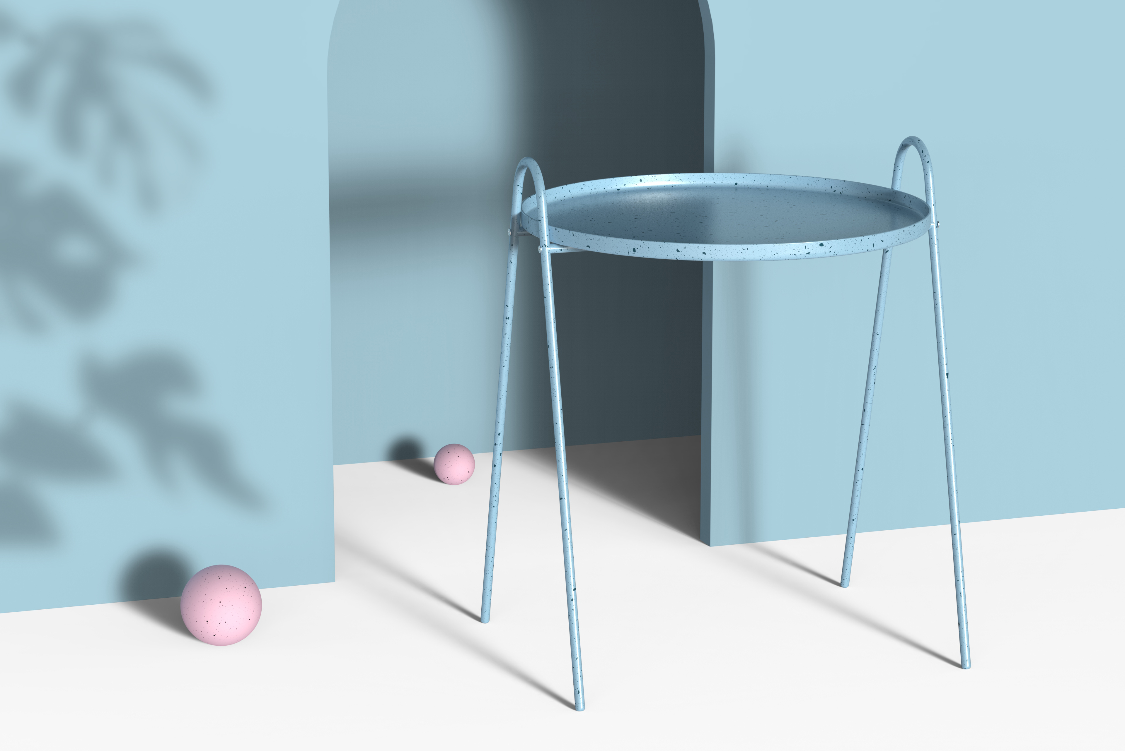 Macarone color system，round table，furniture，fresh，