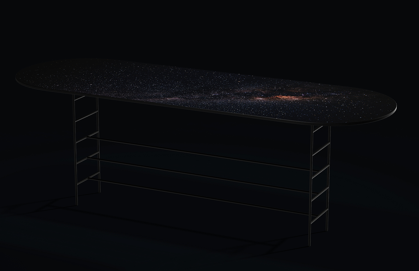 dark，space，Star River，universe，Minimalist，Long table，
