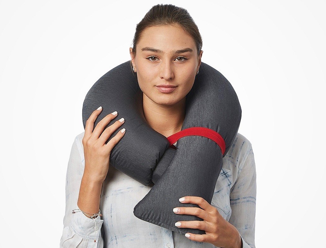 fold，travel，Candy Cane，pillow，Travel pillow，