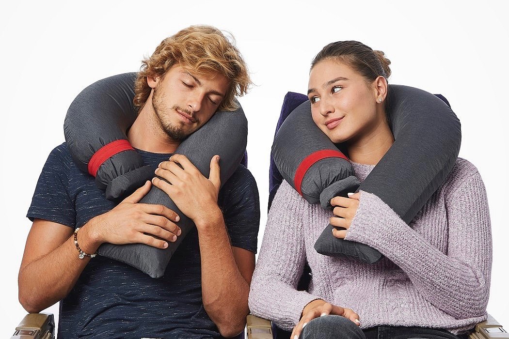 fold，travel，Candy Cane，pillow，Travel pillow，