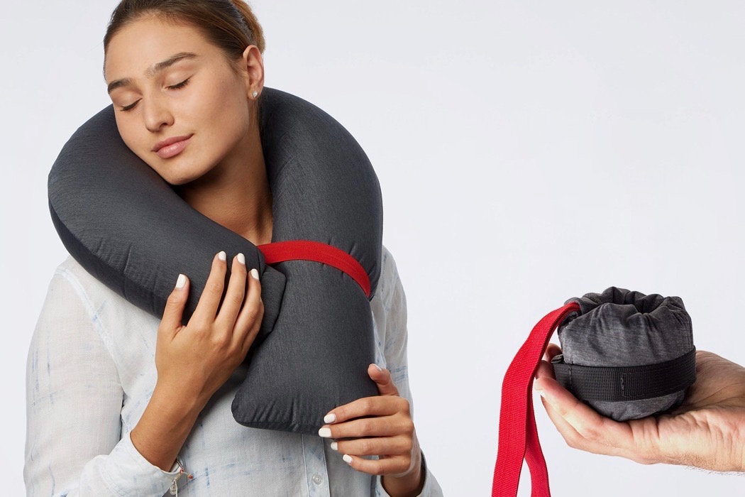 fold，travel，Candy Cane，pillow，Travel pillow，