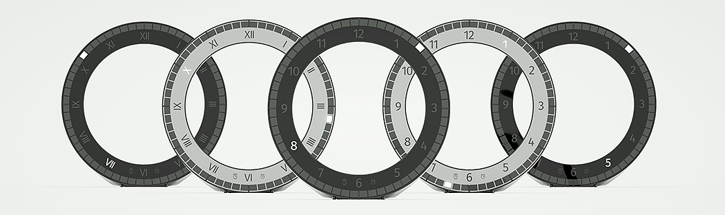 product design，industrial design，black，Simplicity，clocks and watches，surface，