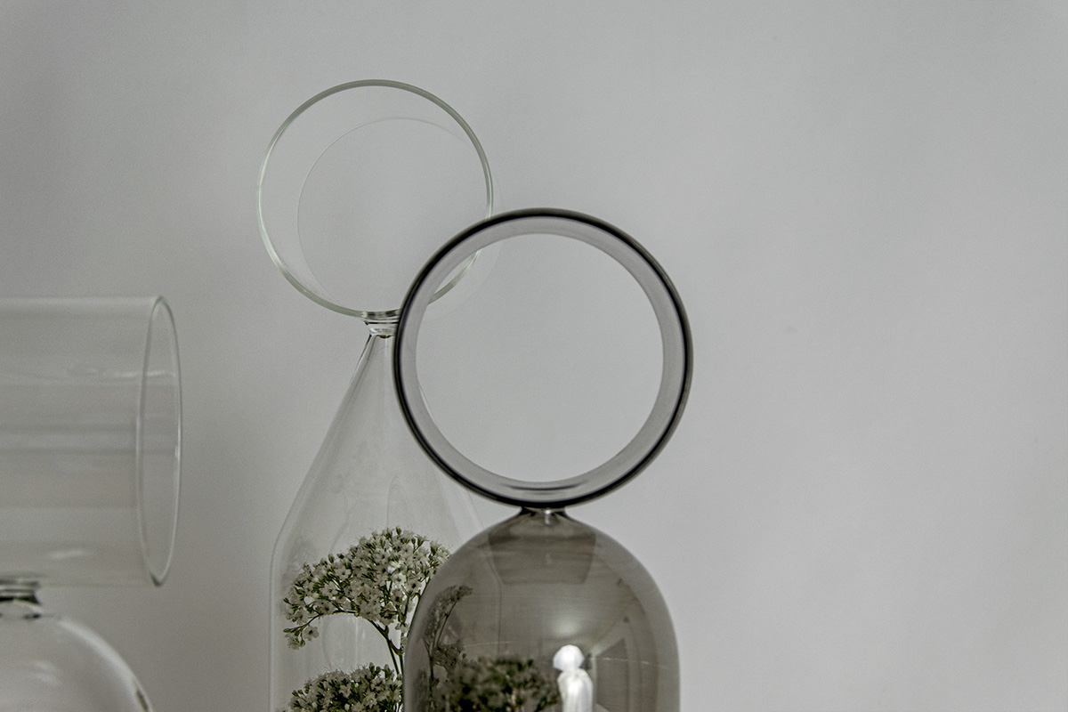 Glass，Bell jar，Borosilicate glass，Bell Jar，Muse，Davide Aquini，vase，Home Furnishing，
