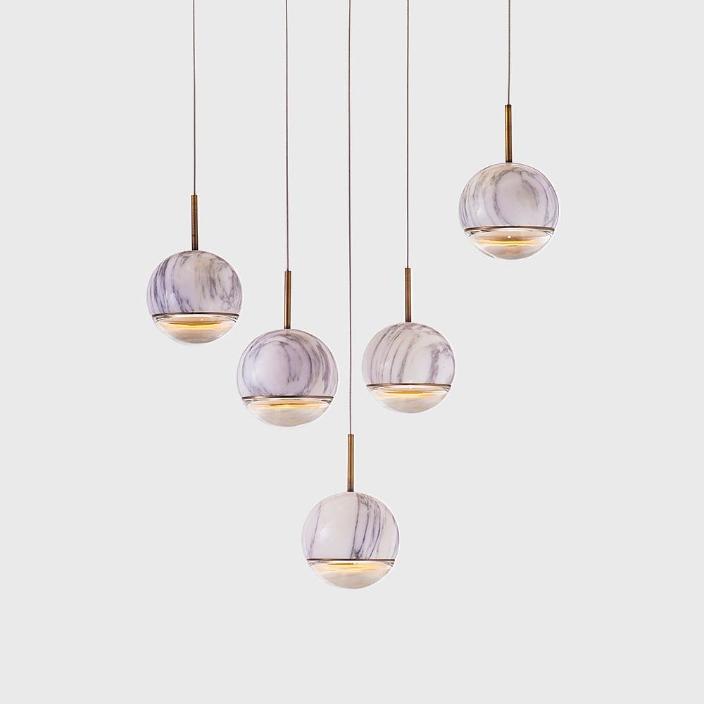 2018 red dot award，Wandering Star，Marble，originality，a chandelier，