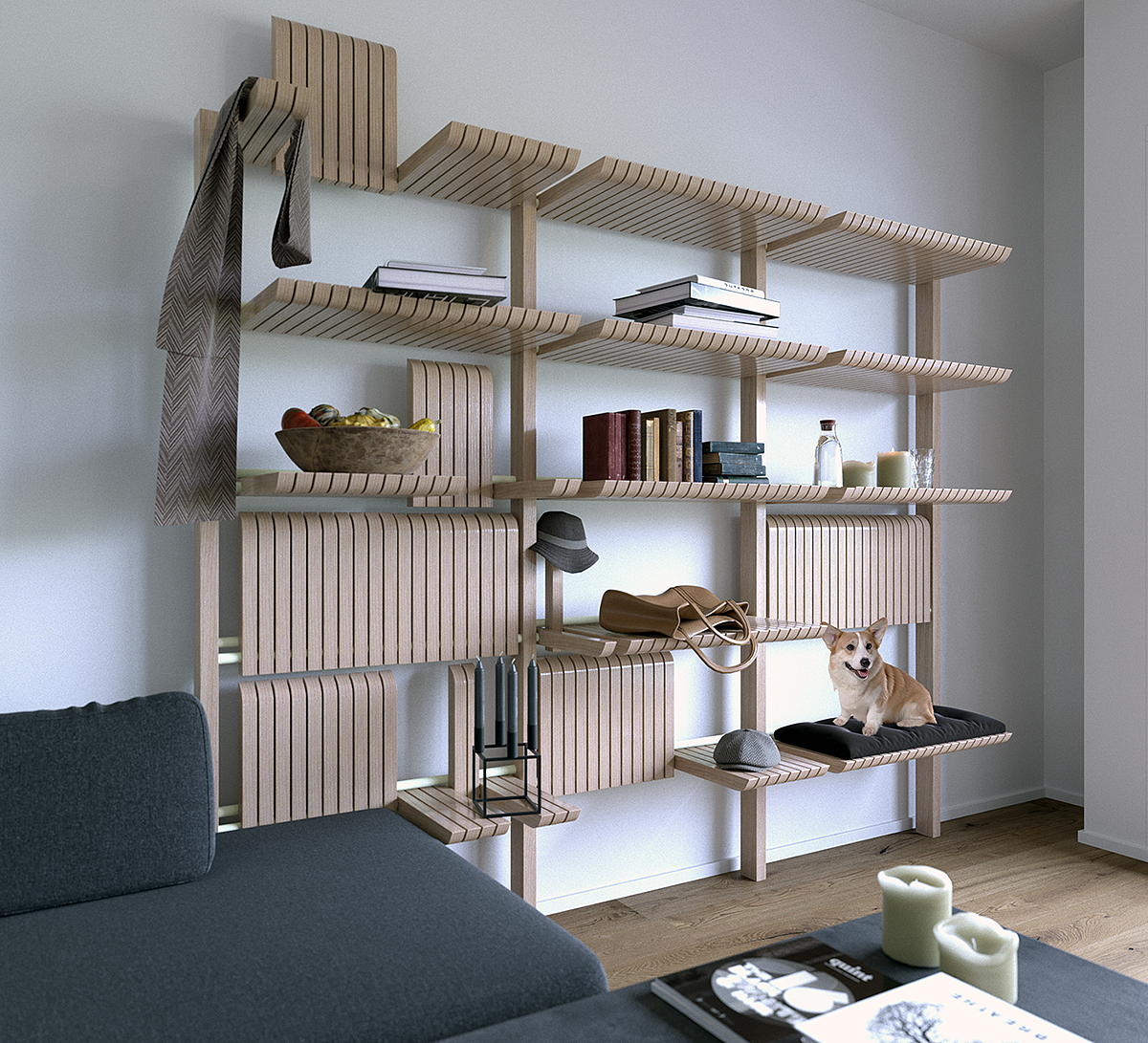 furniture，GATE，Storage tool，Shelf unit，