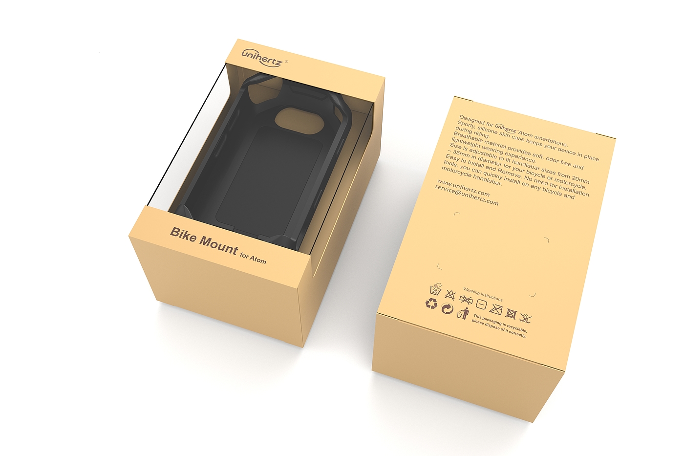 Rendering of atom small three defense mobile phone accessories，