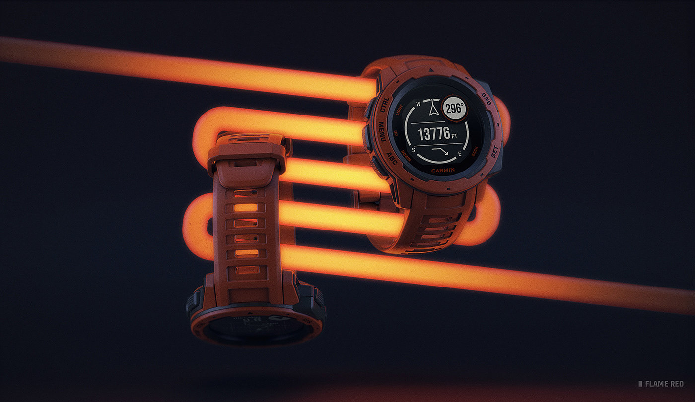 product design，industrial design，black，Sports Watch，Wrist watch，surface，garmin，