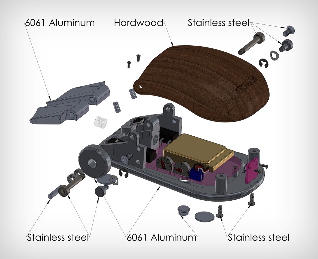 product design，industrial design，hardwood，Metal，Punk ，mouse，