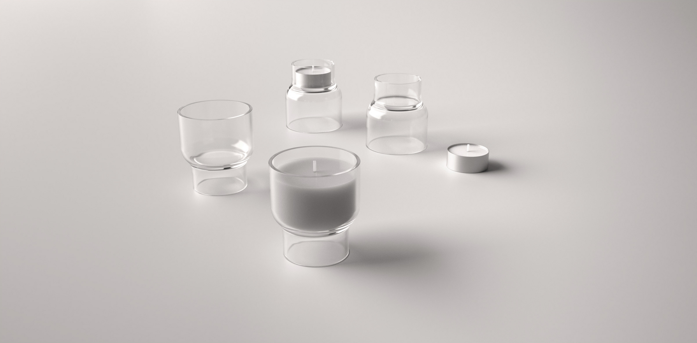 furniture design ，candle，Tea lamp，glass，originality，