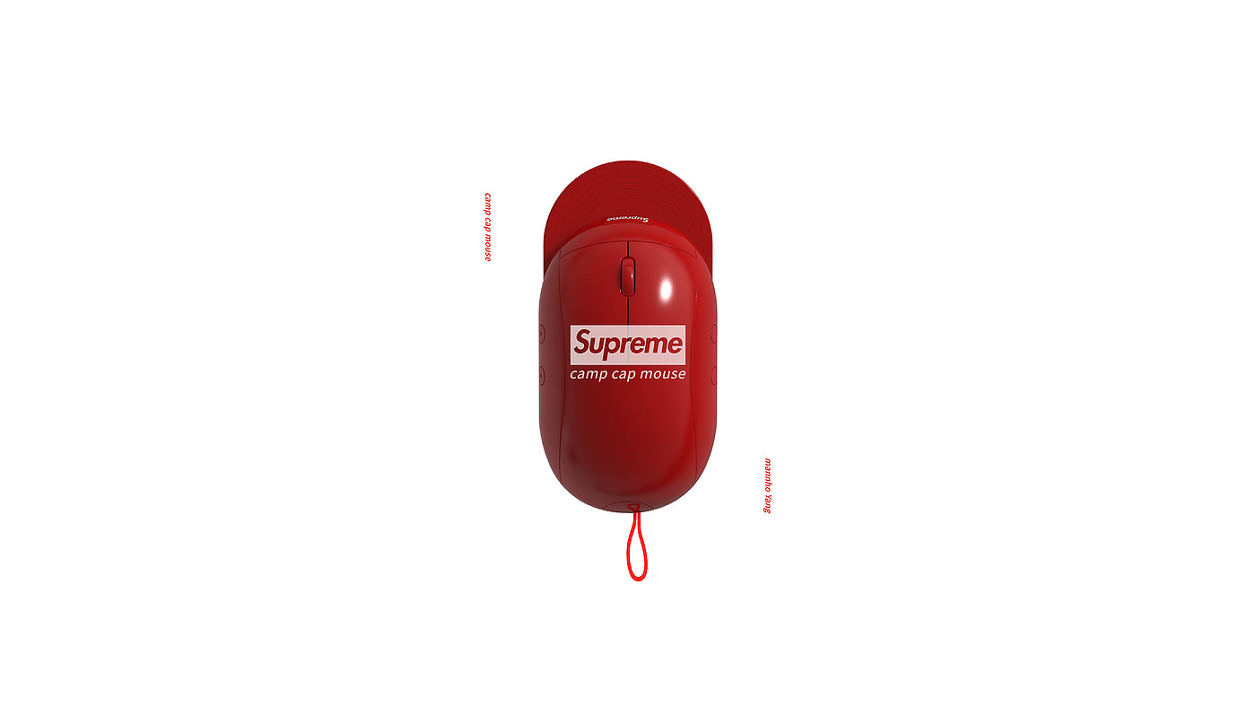 Hat，red，supreme，originality，mouse，