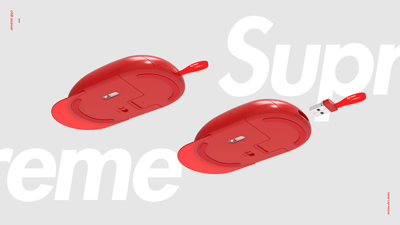 Hat，red，supreme，originality，mouse，