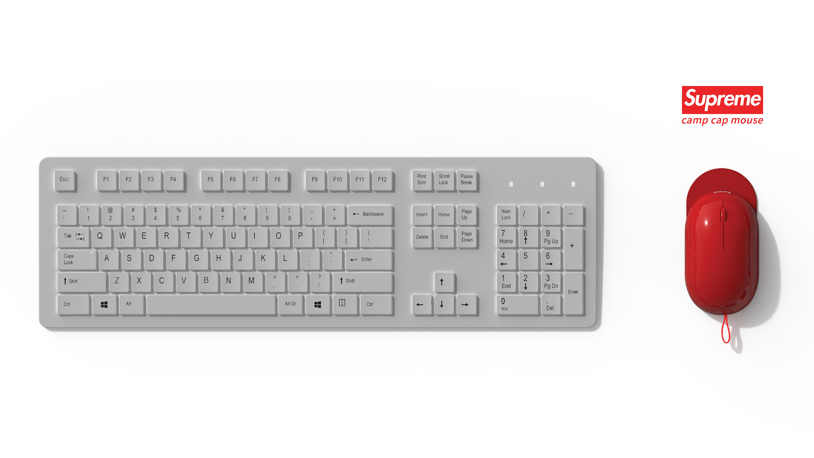 Hat，red，supreme，originality，mouse，