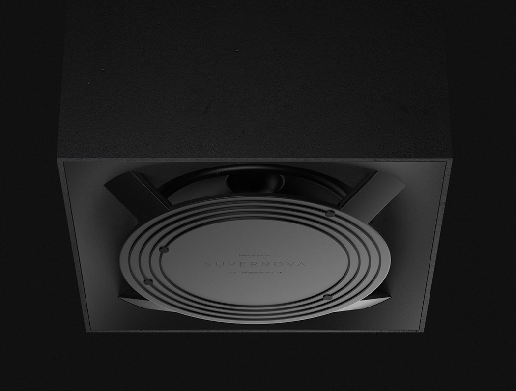 Dan Salisbury，black，Supernova，360 degrees，concrete，speaker，horn，app，