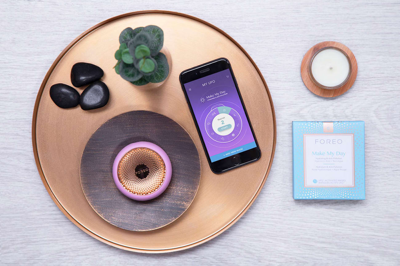 face，Mask instrument，Facial mask，cosmetic instrument，Medical beauty，intelligence，FOREO UFO，