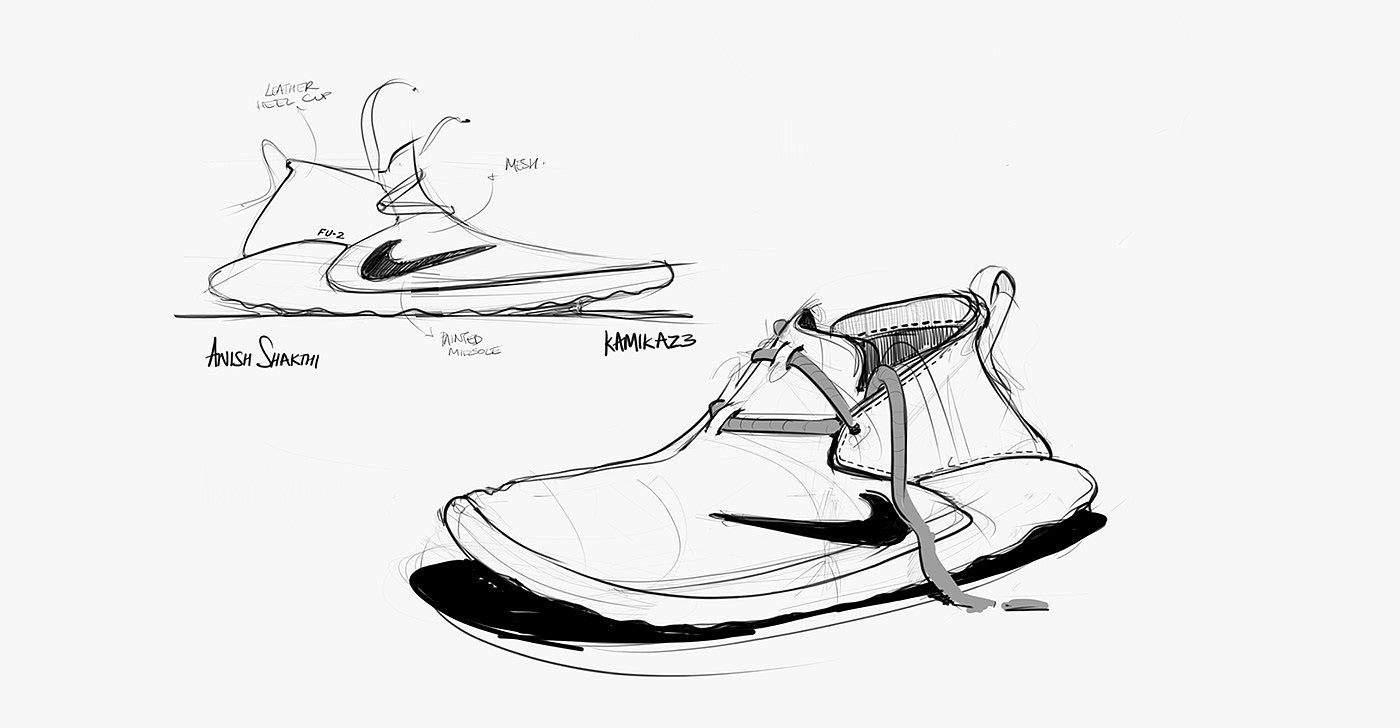 Hand drawn，draft，shoes，Anish Shakthi，