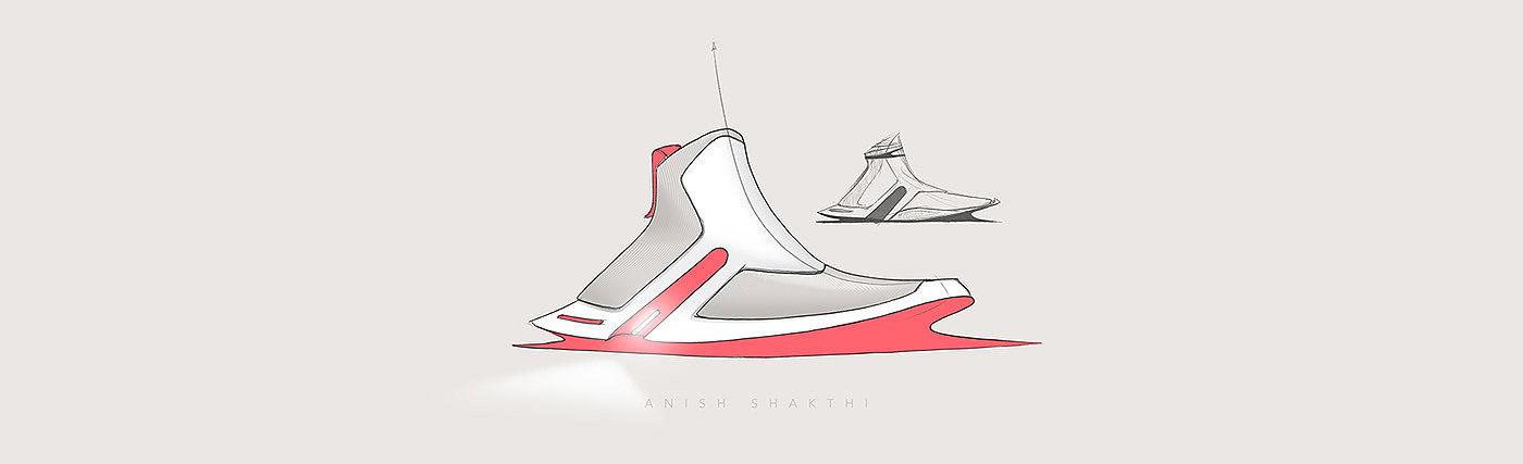 Hand drawn，draft，shoes，Anish Shakthi，
