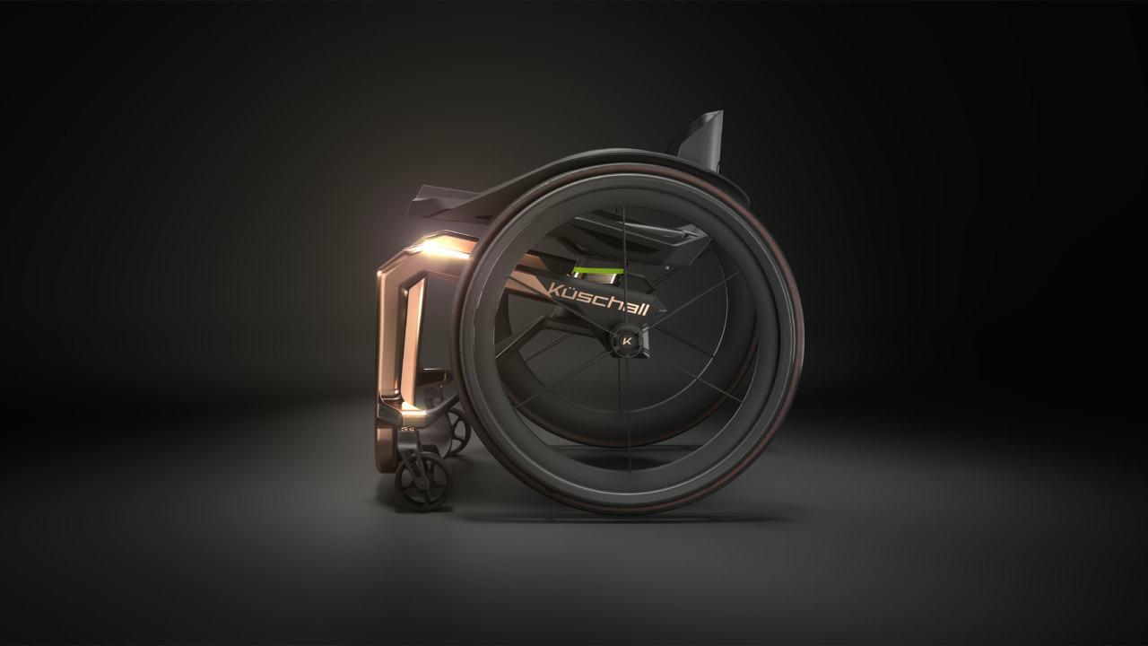 Wheelchair design，Space age materials，