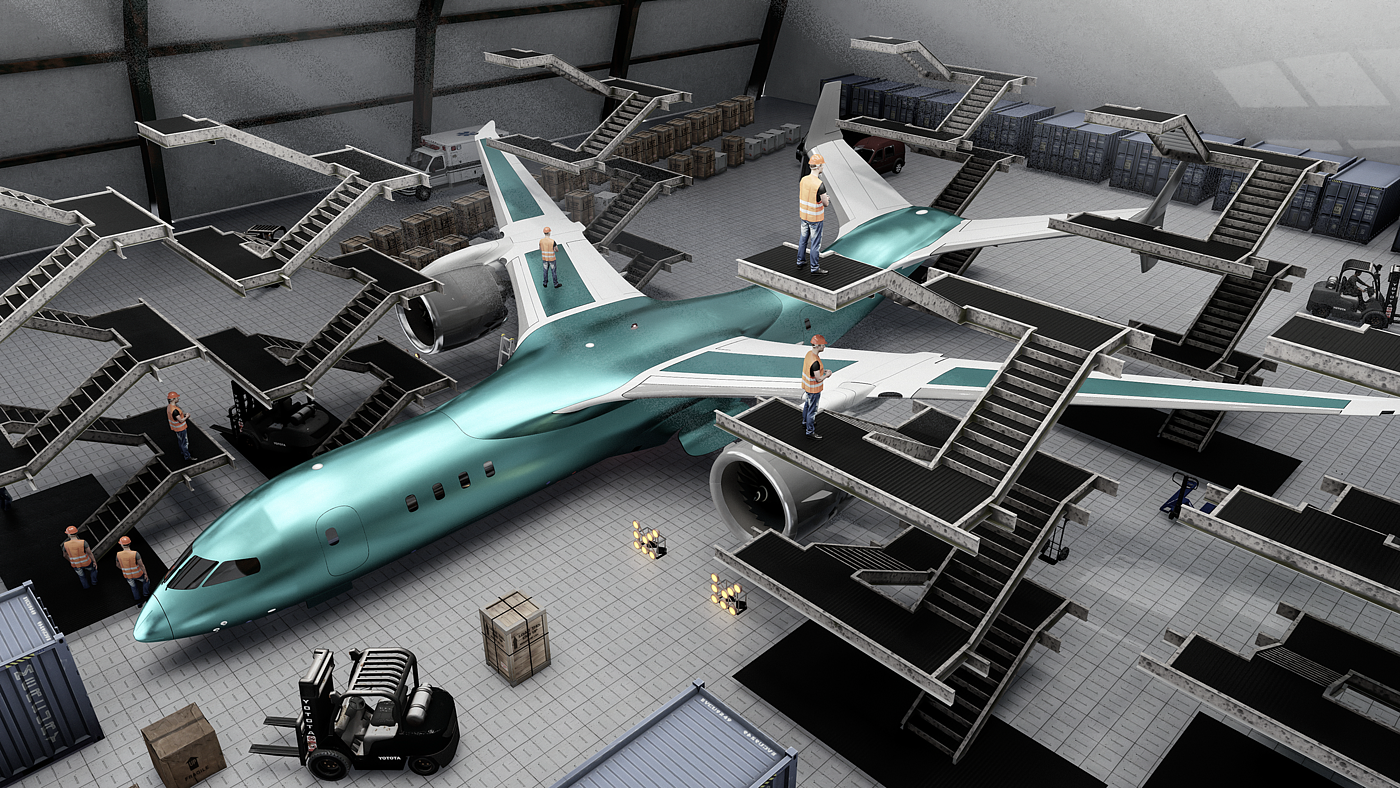 conceptual design，aircraft，vehicle，ajet-100，