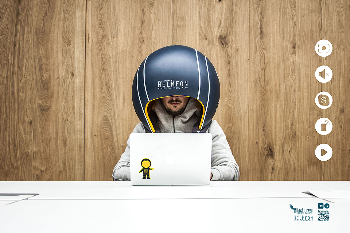 helmfon，Noise reduction helmet，Digital，product design，