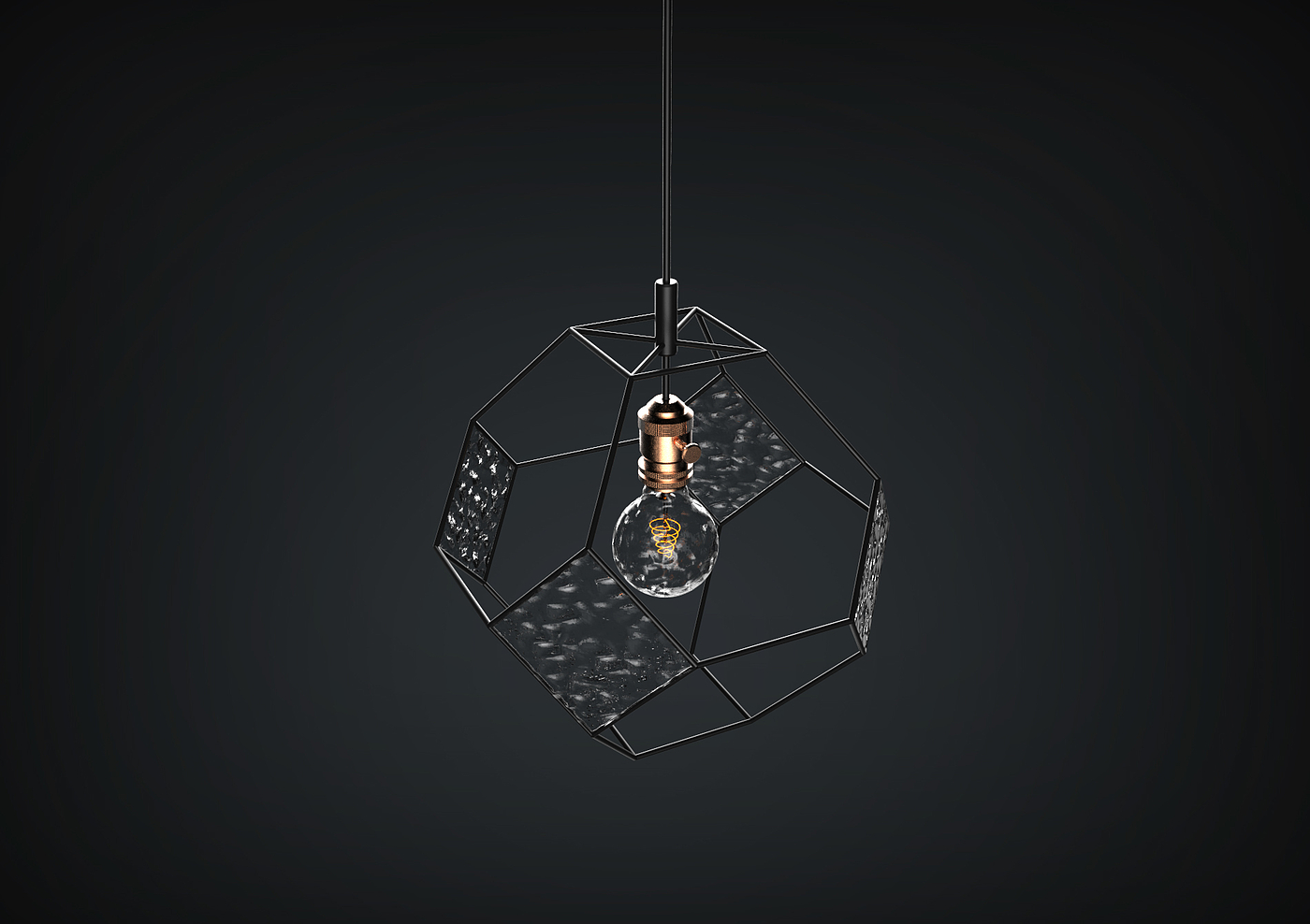 Lamp design，Industrial wind，Metal，