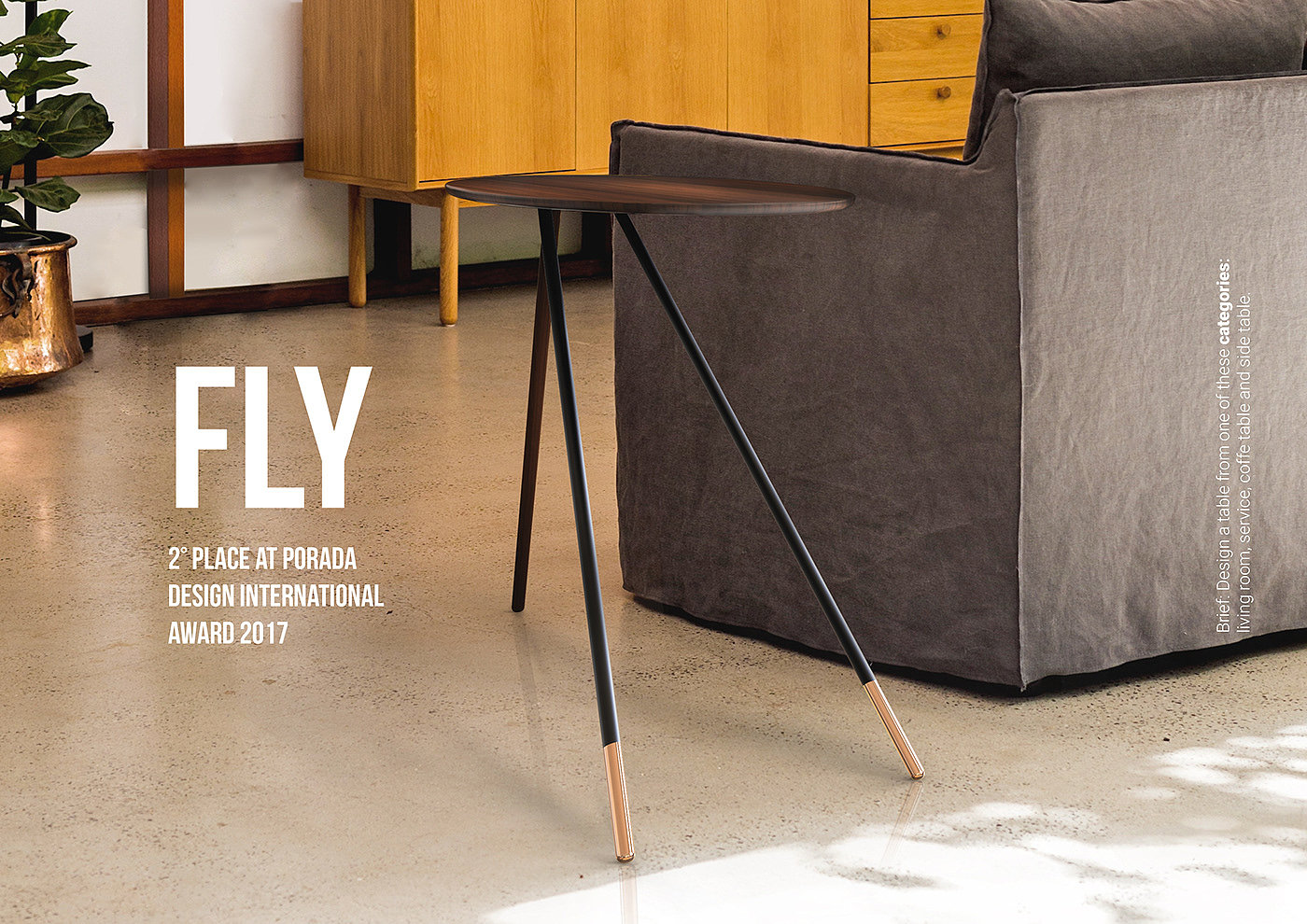 FLY - Porada，FLY，wooden ，Side table，Home Furnishing，